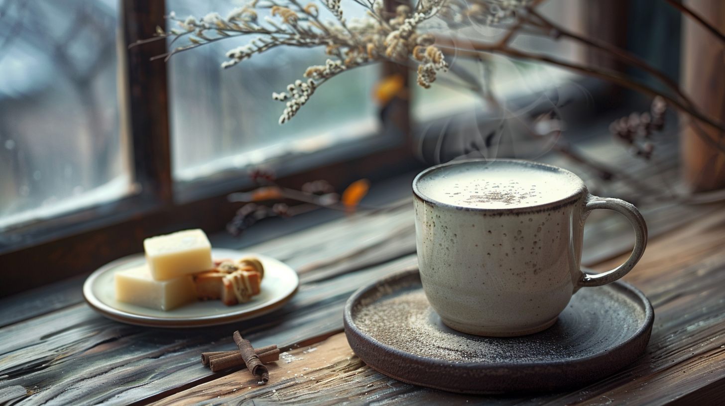 冬季限定ほうじ茶ラテセット