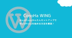ConoHa WINGでのWordPressの始め方を世界一詳しく解説!【初心者向け】