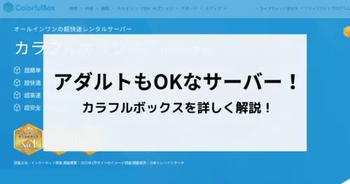 評判どう？カラフルボックスはアダルトもOKのサーバー！詳しくまとめました！