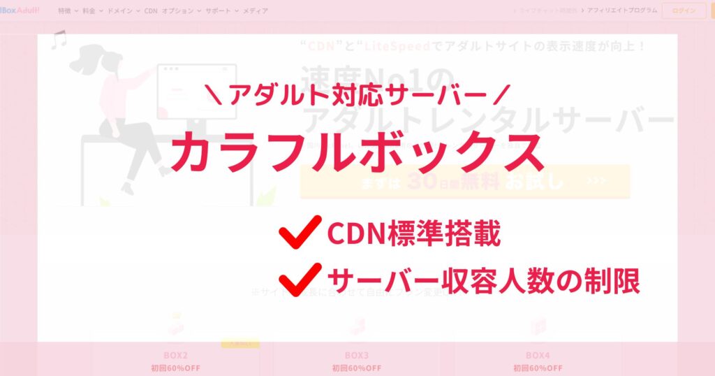 カラフルボックス「アダルト対応サーバー」のおすすめ理由は？他社との違いは？