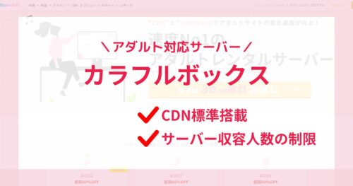 カラフルボックス「アダルト対応サーバー」のおすすめ理由は?他社との違いは?